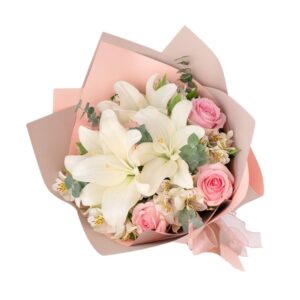 Ramo de lilis y rosas
