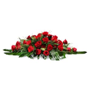 Cubrecajon rosas rojas