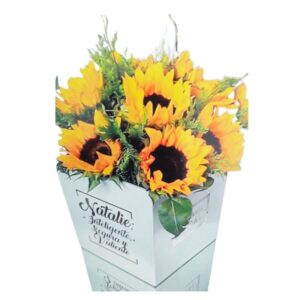 Arreglo de girasoles