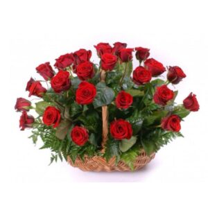 Arreglo de rosas rojas