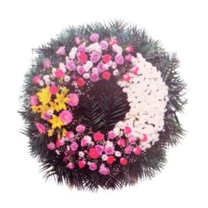 Corona floral primavera