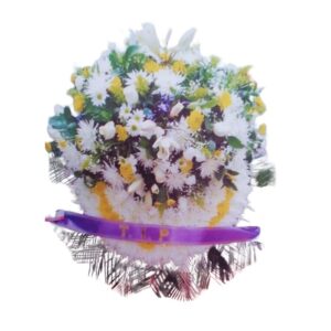 Corona floral primavera